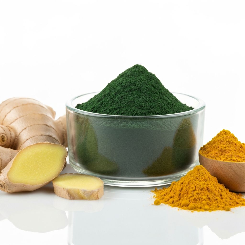 Spirulina und natürliche Pflanzenextrakte